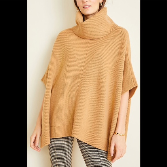 Ann Taylor Sweaters - Ann Taylor ribbed turtleneck poncho